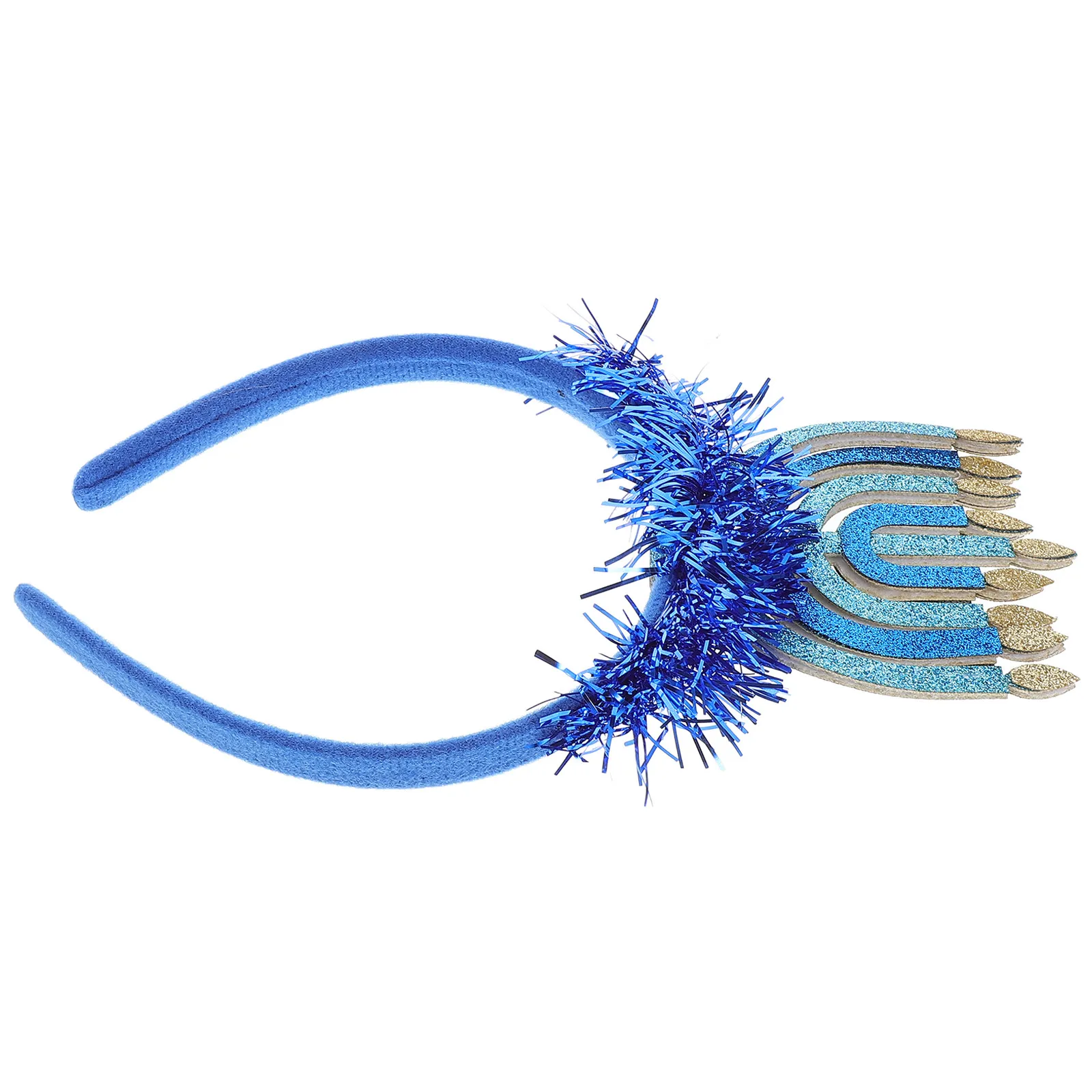 

Hanukkah Themed Headdress Decorative Party Headband Holiday Headwear Festival Hairband Photo Booth Props Cosplay Costume