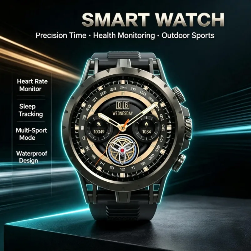 2026 Q85 Men Outdoor 4G SIM Smart Watch, GPS Standalone Call HD Camera Real-Time Health Fitness Wristwatch
