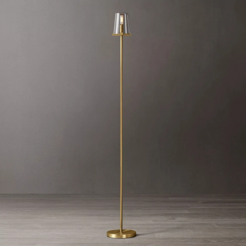 American Glass Floor Lamp Modern Creative LED Floor Lamp For Living Room Bedroom Hotel Villa Art Corner Pauillac Floor Lamp