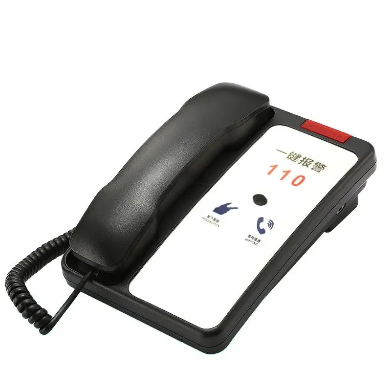 Corded Phone One Button Dial Alarm Emergency Alert Landline Phone System for Home Office School Kindergarten Prison Bank