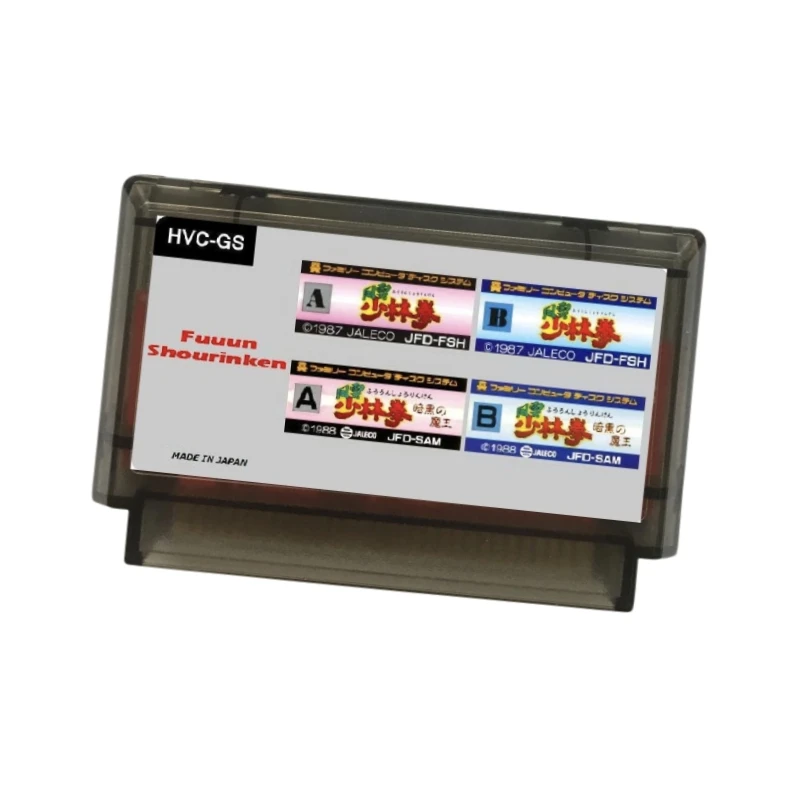 خرطوشة ألعاب Fuuun Shourinken I & II اليابانية (محاكاة FDS) لوحدة تحكم FC 60Pins بطاقة ألعاب الفيديو