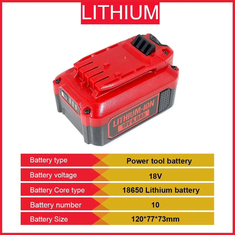 For Craftsman CMCB201 CMCB202 CMCB204 CMCF800 CMCD700 Lithium Battery 20V 5.0Ah/6.0Ah  Lithium Battery