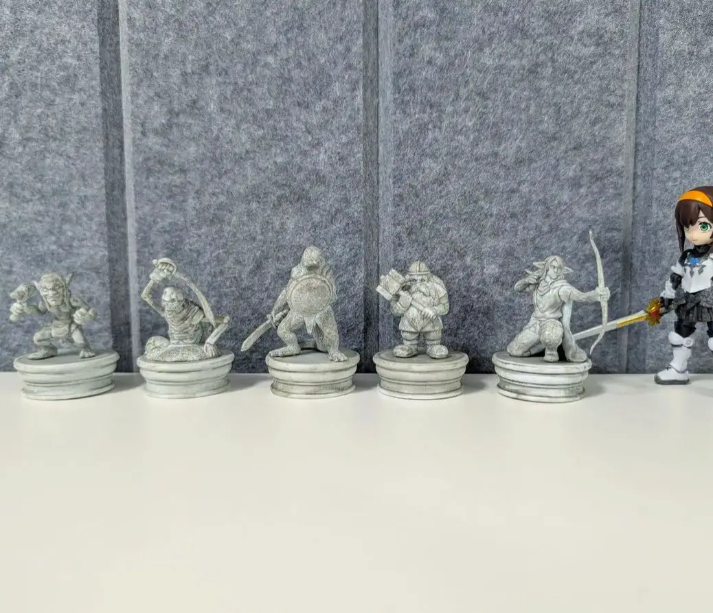 Yell capsule toys monstrous Fantasy World ~Statue~Goblin Undead Dwarf Lizardman Elf legend with base ornaments figures view 4