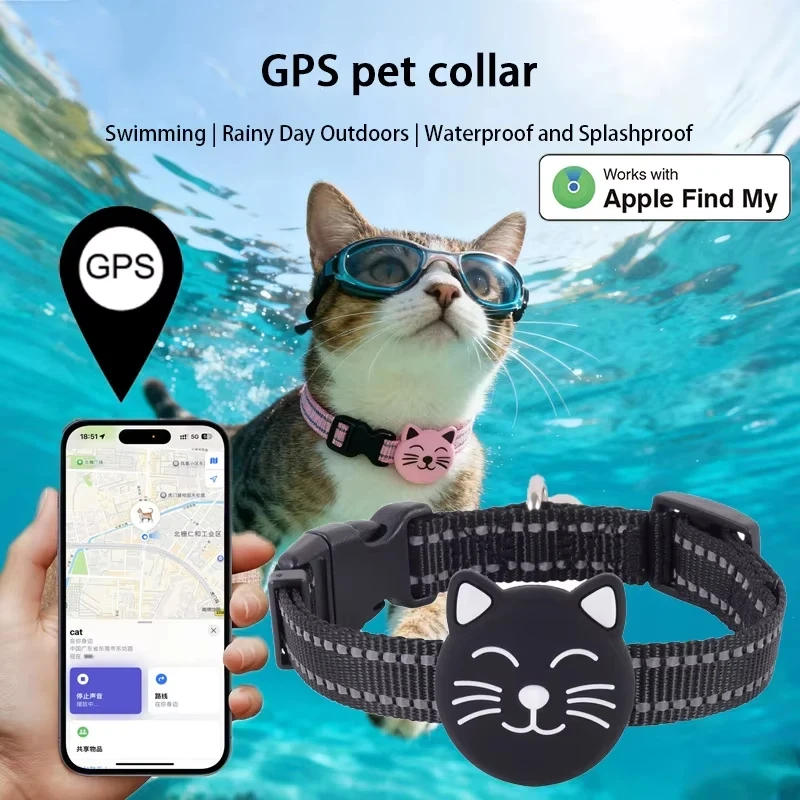 GPS – traceur pour animaux de compagnie, collier pour chien et chat, localisateur Global, dispositif étanche Anti-perte pour trouver des chats et des chiens, pour Apple Find My 2026, nouveau
