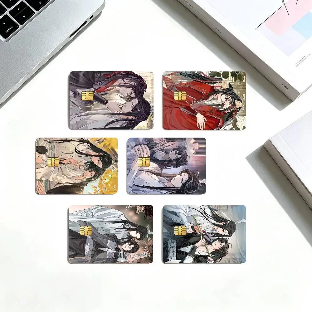 M-Mo Dao Zu Shi Lan Wangji Wei Wuxian Credit Card HD Stickers Game Card Decal Small Chip Waterproof Sticker Gift