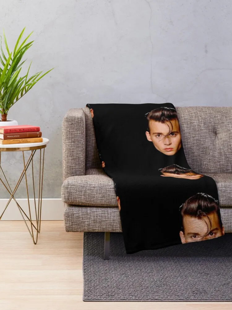 Cry Baby Depp Throw Blanket designer blanket