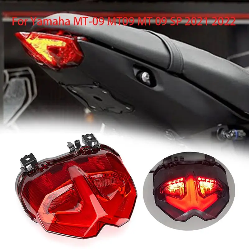 

Модифицированный задний фонарь для мотоцикла, тормозной сигнал поворота, встроенные задние фонари для Yamaha MT-09 MT09 MT 09 SP 2021 2022, задняя светодиодная лампа