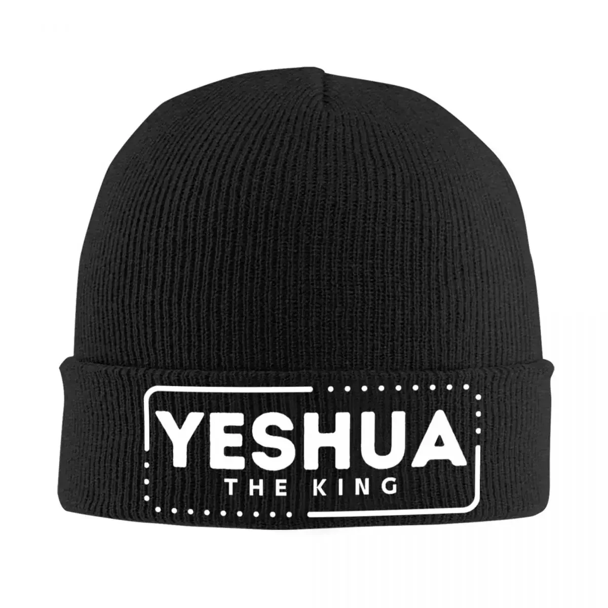 YESHUA THE KING Bonnet Hats Knitting Hat Female Male Vintage Head Wrap Beanie Hats Winter Kpop Graphic Cap