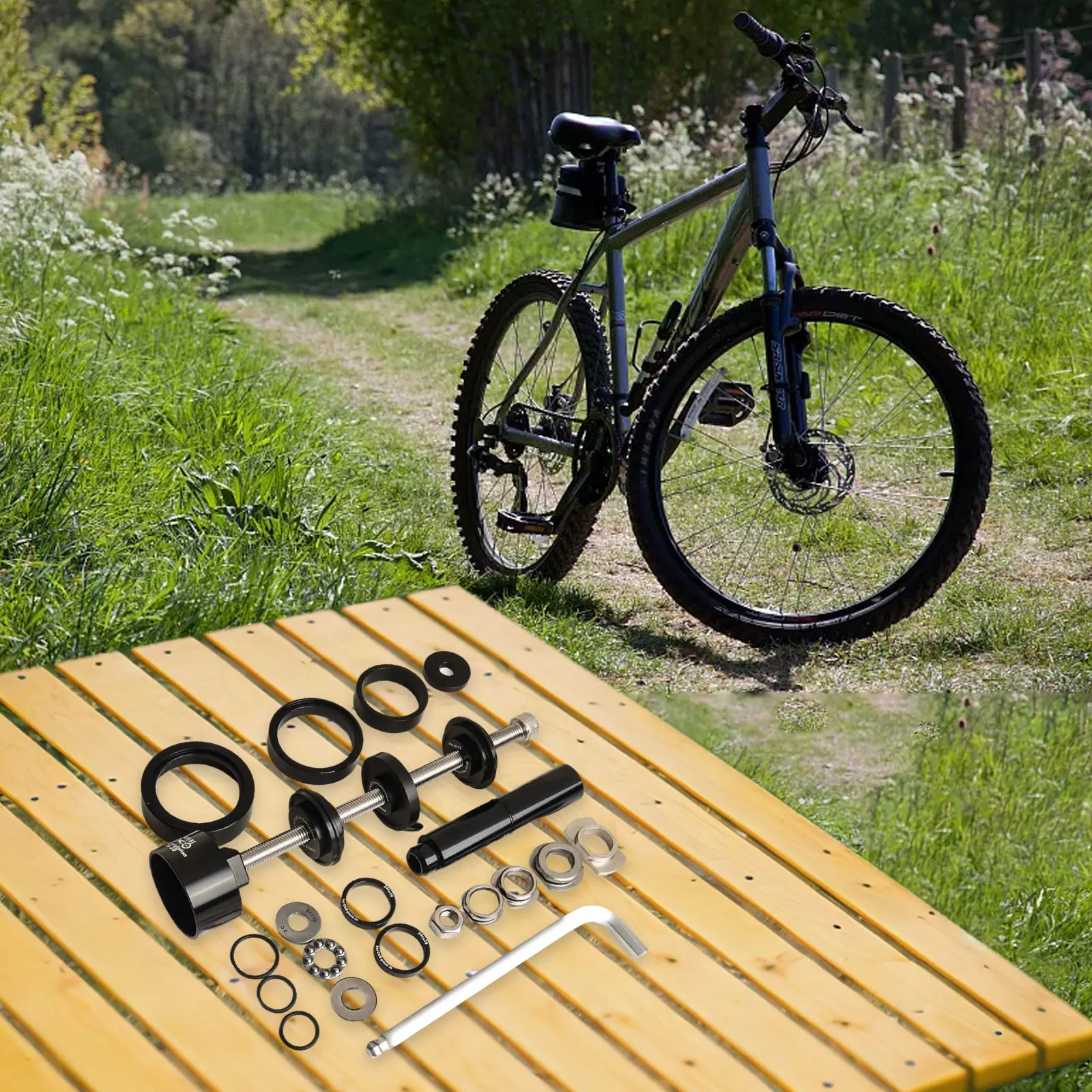 

Инструмент для установки оси Инструмент для подшипников велосипеда Простое управление Красивые линии Удобное хранение Легкий дизайн