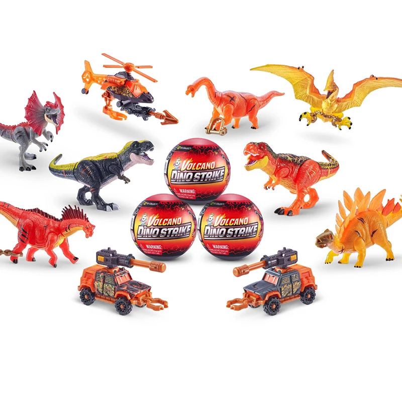 Zuru 5 Surprise Dino Strike Series 4 Mystery Surprise Capsules Ball Mini Dinosaur Collectible Toys Children's Day Gifts