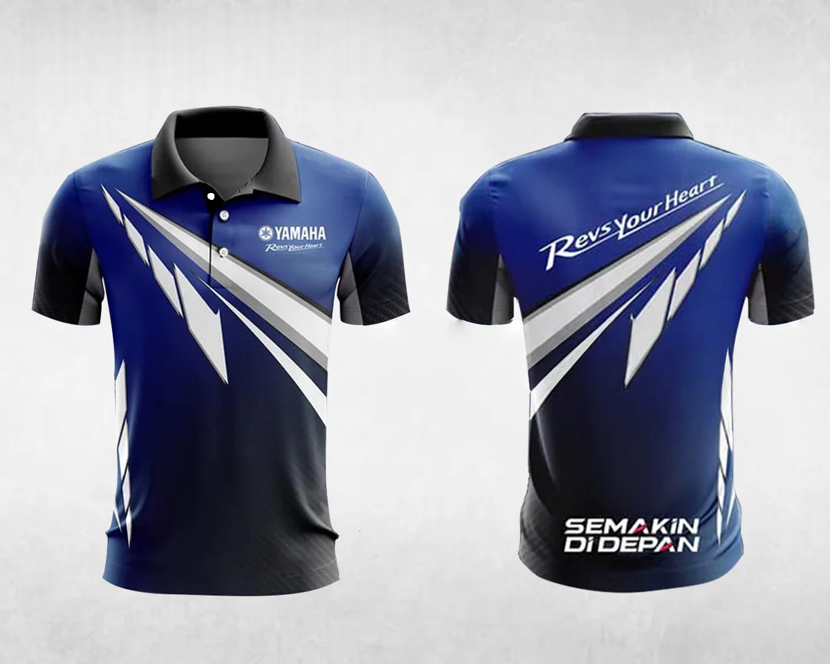 

Summer New Yamaha Racing Team Polo Shirt T-Shirt Men's T-Shirt MXGP Cross Country Cycling Short Sleeve Track Uniform Workwear