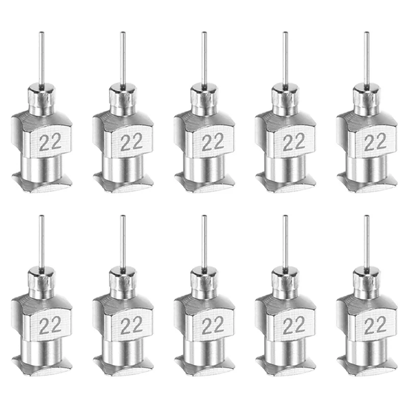 10pcs Precision Stainless Steel Dispensing Needle 8G-30G 1/4