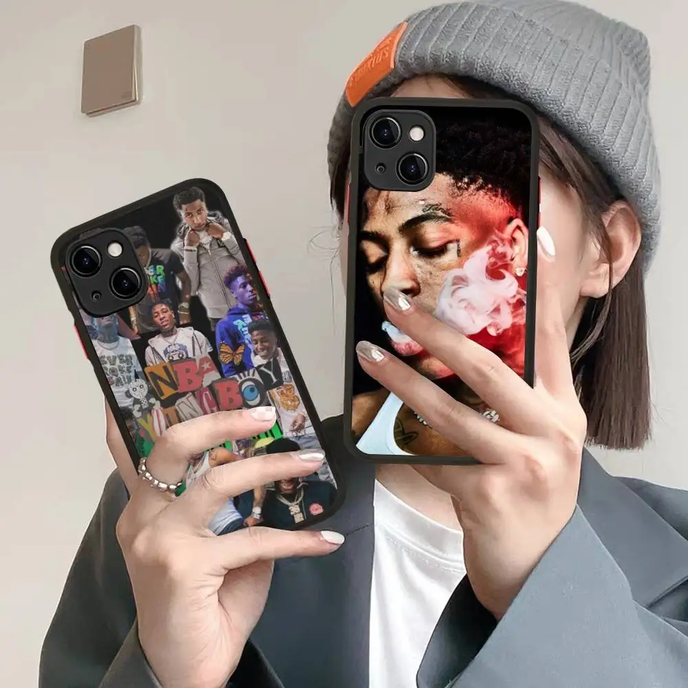 

YoungBoy Never Broke Again 23 Funda Phone Case for iPhone 16 15 14 11 12 13 Pro Max X XS Translucent Matte Cover