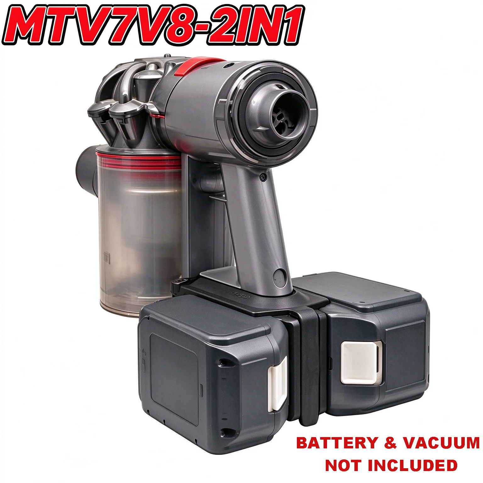 For Dyson V7 V8 Vacuum Cleaners 2-in-1 Dual Battery Adapter For DeWalt For Milwaukee.For Makita For M18 18V Lithium Batteries