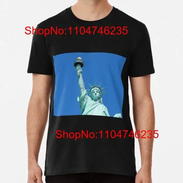 

Lady Liberty Statue of T Shirt for American Pride S 5XL vintage Washed graphic Comfortable streetwear Breathable Stylish