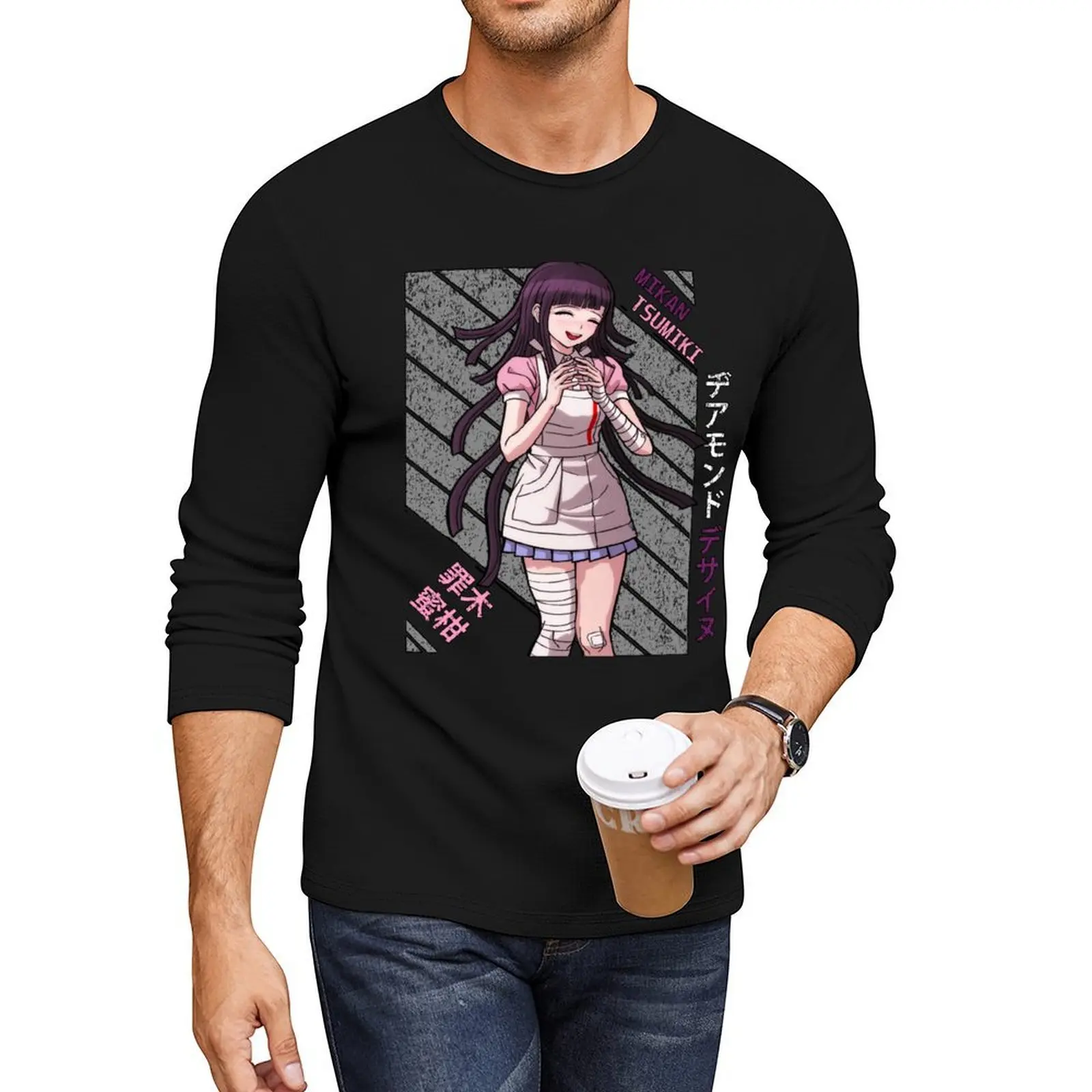 

Mikan Tsumiki-Super DanganRonpa 2, длинная футболка, тяжелые футболки, мужские футболки больших размеров, мужские футболки с рисунком