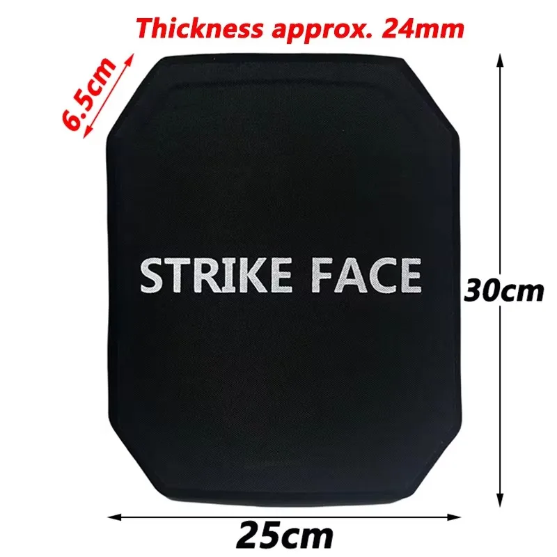 10X12 Inci (25*30CM) NIJ III UHMWPE Pelat Antipeluru Rompi Taktis Antipeluru Ransel Antipeluru Pelat Panel Antipeluru