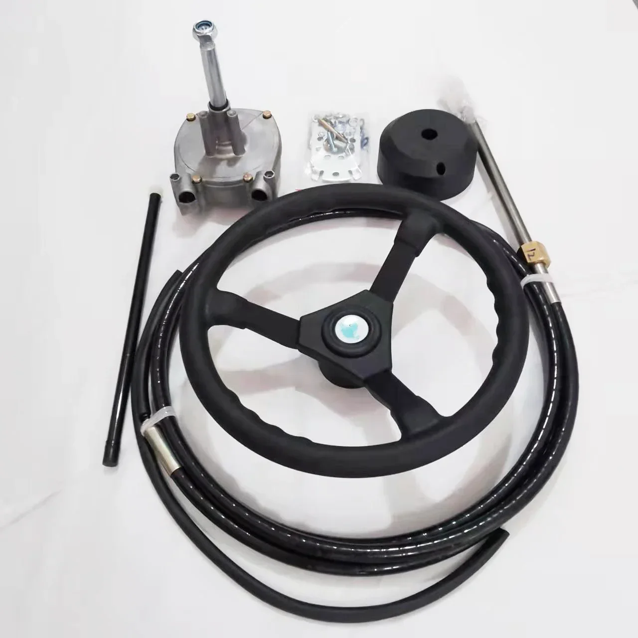 Marine Grade Stainless Steel Sport Steering Wheel System For Boat & Ship Used For Forward Reversing