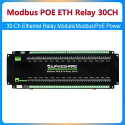 Industrial Modbus POE ETH RJ45 To Relay 30CH RTU/Modbus TCP-Ethernet For IOT