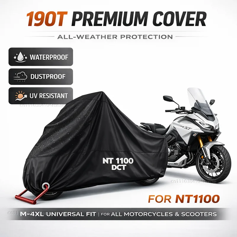 

For NT1100 2022-2024 NT 1100 NT700V 2009-2016 NT 1100 700V 190T Motorcycle Cover Waterproof Dustproof UV Protection All Season