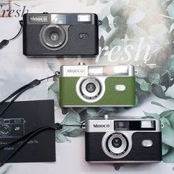For NINOCO NF-1 Half Frame Camera 35mm Film Camera Reusable Film Camera With Flash Light Birthday Christmas Gift