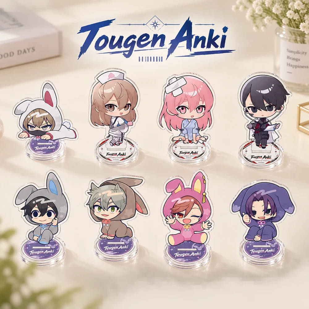 Tougen Anki 10cm Chibi Acrylic Stand Figures Keychain Anime Desktop Tabletop Ornament Otaku Fans Collectible Gift