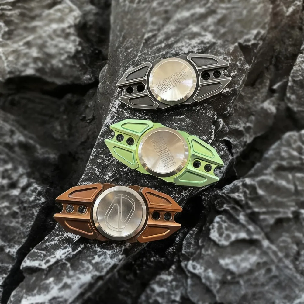 STEDEMON EDC Two-Bladed Fidget Spinner Handling Feel Fidget Toys Metal Titanium Fidget Spinner Stress Relief Toy