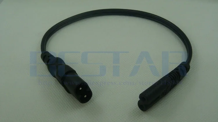 IEC 60320 C7 к C8 Портативный короткий шнур переменного тока Кабель питания 20 см IEC320 C7/C8 Мощность «8» Удлинитель «папа-мама»