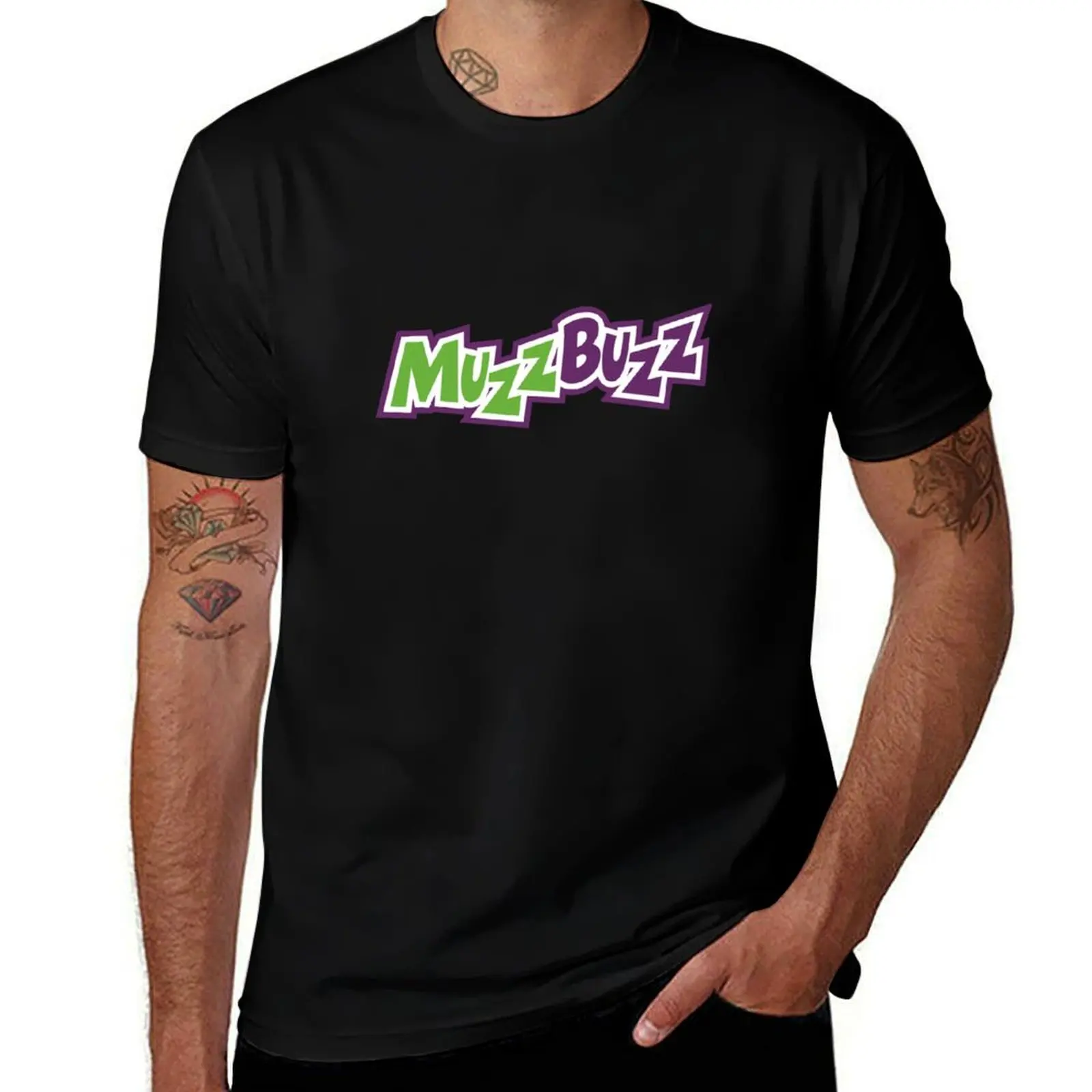 Muzz Buzz Resto T-Shirt Creative Graphic Tee Shirt T-Shirt