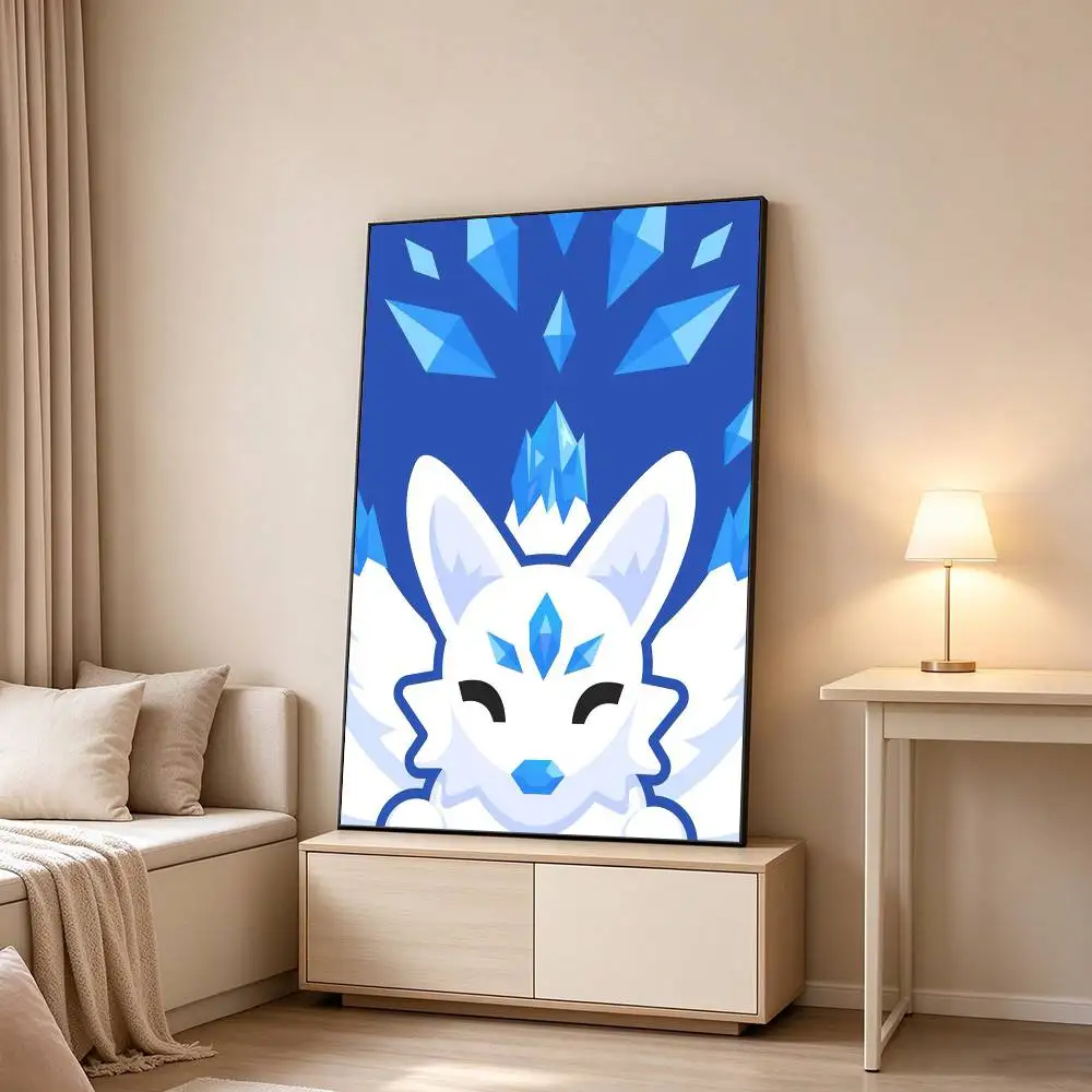 Adopts Me Game Pet E-Egg  Poster High Quality Dorm Living Room Aesthetic Wall Decoration Painting Stickers Gift