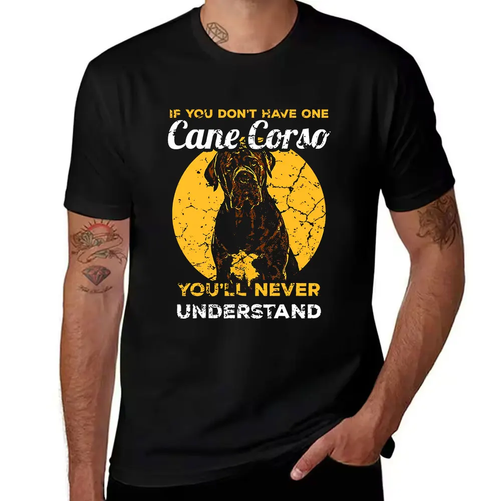 Camiseta de Algodón con Gráfico de Perro Boxer Estilo Vintage para Hombre, Camiseta Retro con la Frase "Si no tienes uno, nunca lo tendras"