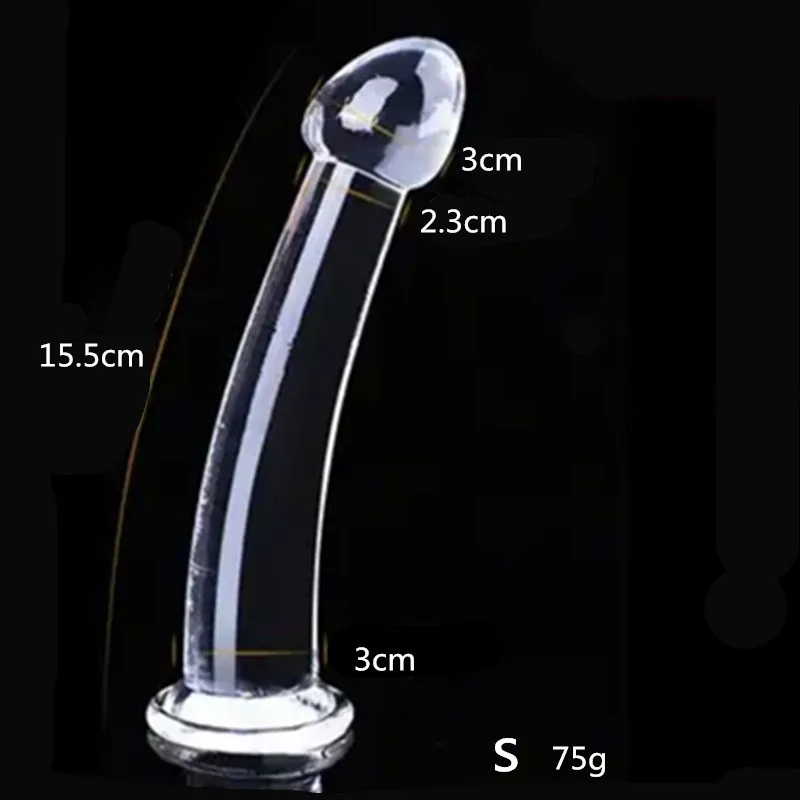 SMLXLCrystal Anal Plug 4 Size Sex Toys Butt Plug Anal Stimulator Prostate Massager Dildo Sex toys for men