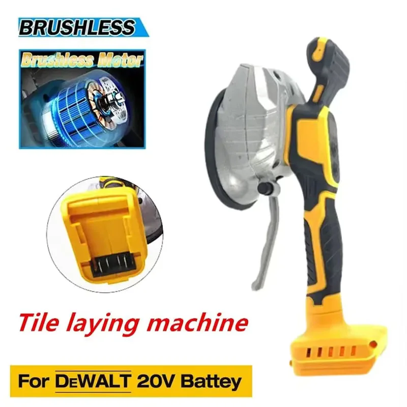 Tile Tiling Machine High Loading Capacity Wall Floor Tile Laying Vibrating Tool 8 Adjustable Fit Dewalt 18V Battery(No Battery)