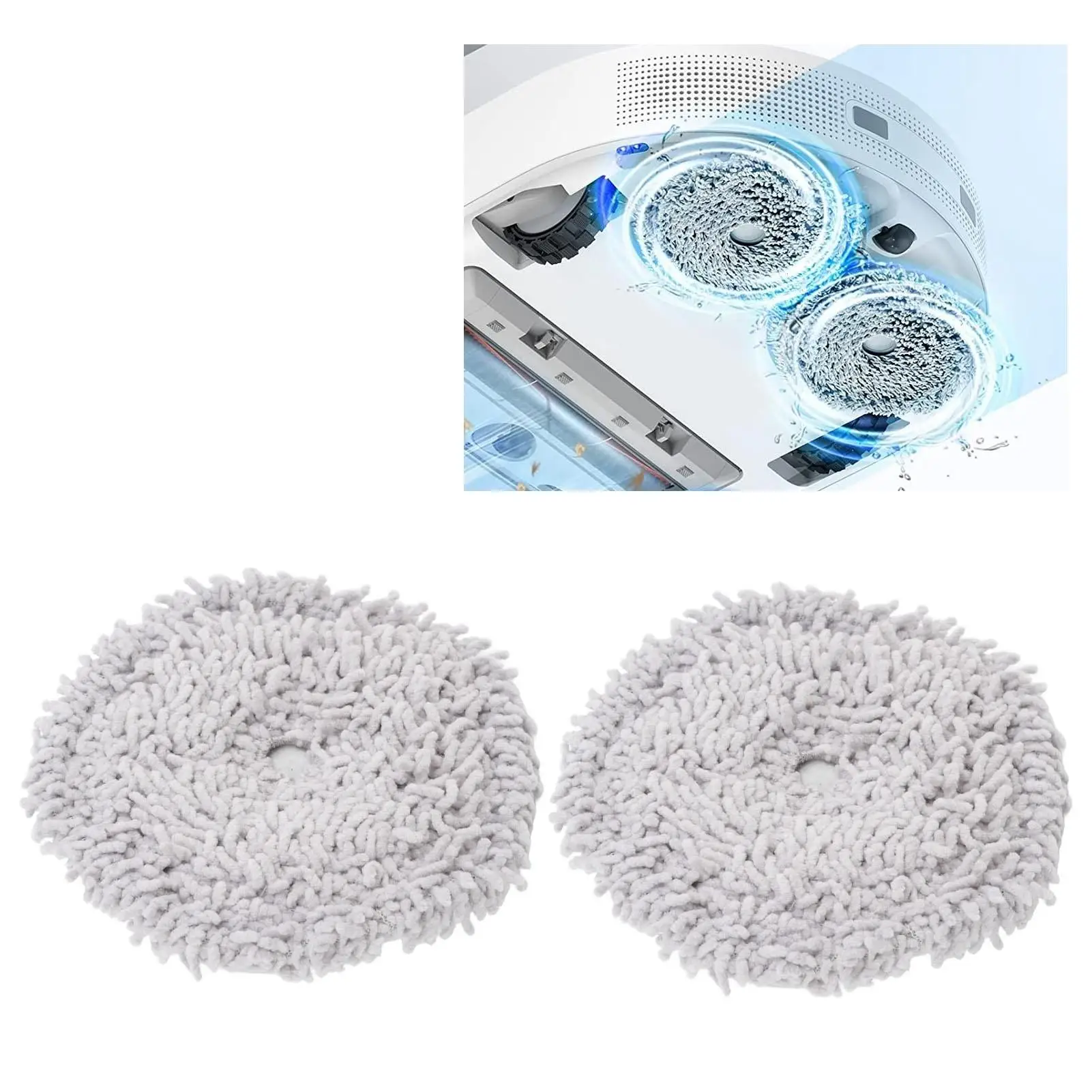 Multi-Layer Sweeping Robot Mop Cloth Pads for Effective Home Cleaning - Ideal for living Rooms