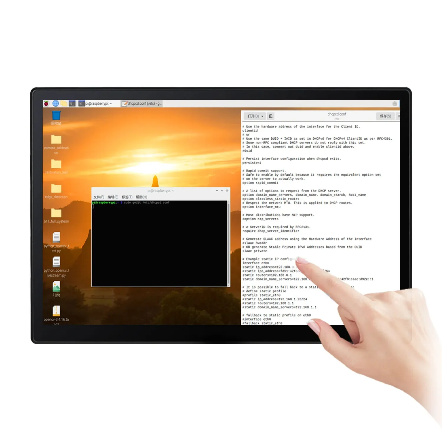 10.5 Inch Touchscreen Portable Monitor 2560×1600 2.5K OLED HFMI Display for Laptop PC PS Game Raspberry Pi 5 4 3+Linux Windows