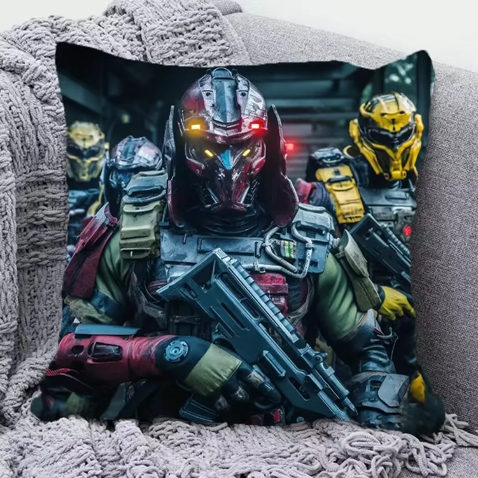 وسادة رمي Call of Duty"، وسادة محيطية على شكل رسوم متحركة أنيمي، سرير إبداعي مخصص على الوجهين للنوم Ghost Koning Keegan Krueger