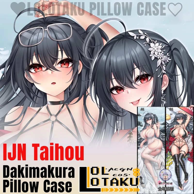 

IJN Taihou Dakimakura Azur Lane Sexy Hugging Full Body Pillow Case Cushion Cover Otaku Pillowcase Home Bedding Decor Xmas Gift