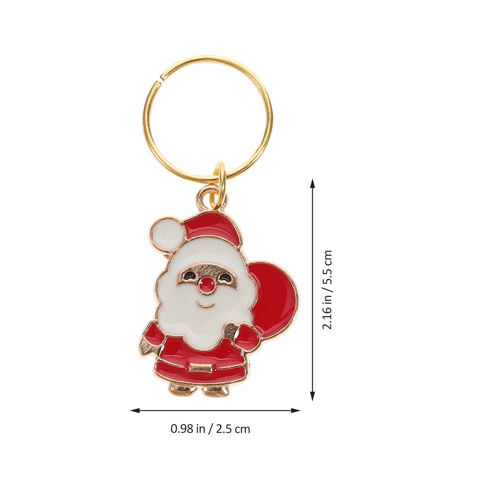 6-delige thematring kerstversiering tafelglastags voor drankjesringen logo feest