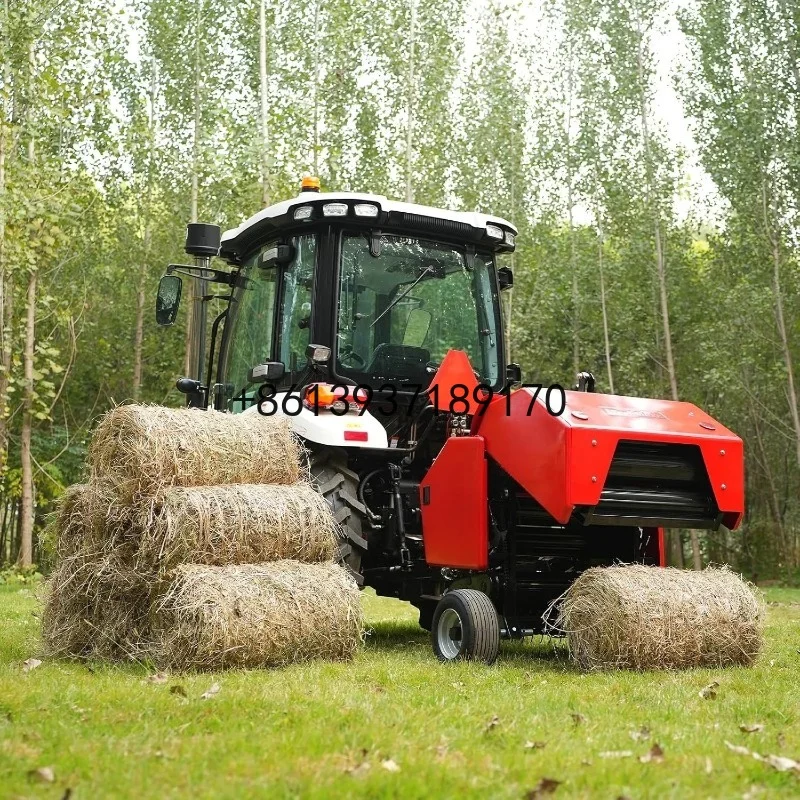 Efficient Mini Round Baler Automatic Pickup Straw Baling Packaging Equipment for Agricultural Machines of Tractor Mounted
