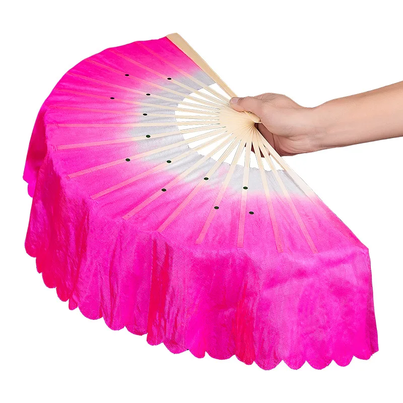 مروحة مروحة ممتدة للرقص المربع jiaozhou yangko زوج على الوجهين من دعائم الرقص الأداء