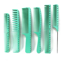 1Pc Barber Shop Haircut Comb Light-blue Hairdressing Graduated Comb With Laser Scale Salon Hairstylist Hair Trimming Tools Y1013