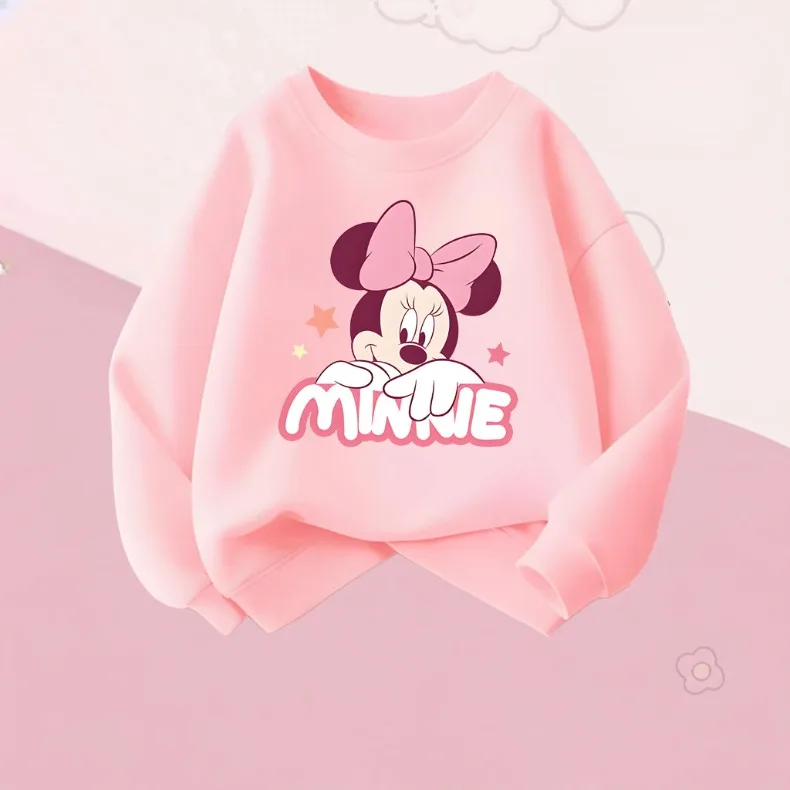 2026 Herbst Neue Mädchen Freizeit-Sweatshirts Kinder O-Ausschnitt Hoodies Cartoon-Druck Kinder Langarm-Oberteile Atmungsaktive Sportkleidung – Detail 5