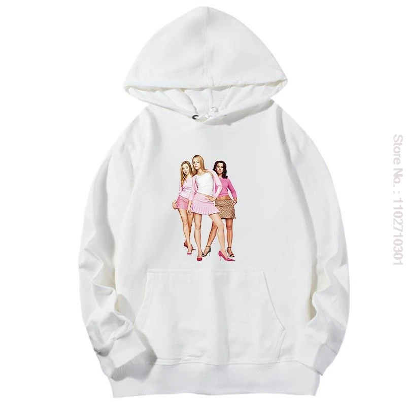 Mean Girls Original Plastiques Sous License Junior Graphic Hooded Sweatshirts เสื้อกันหนาวแฟชั่นผู้หญิง Hoodie เสื้อผ้าผู้หญิง