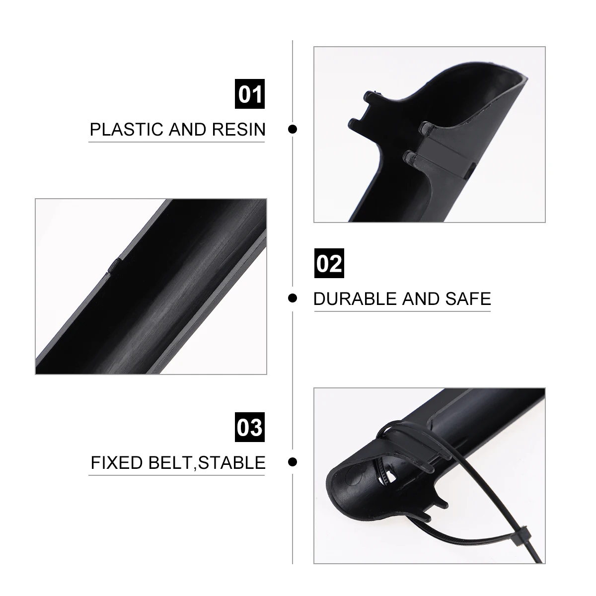 

4 Sets Bike Chain Sticker Durable Reusable Guard Cover Black Child Mountain Road Foldable Bicycle Accessories Stay Safe Plastic