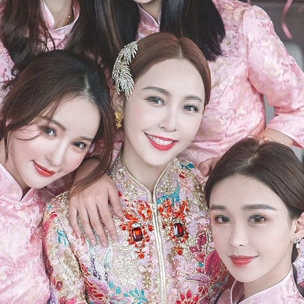 

Luxury Crystal Rhinestone Hair Comb Stylish Bridal Side Comb Lightweight Comfortable Headpiece for Wedding Prom Night