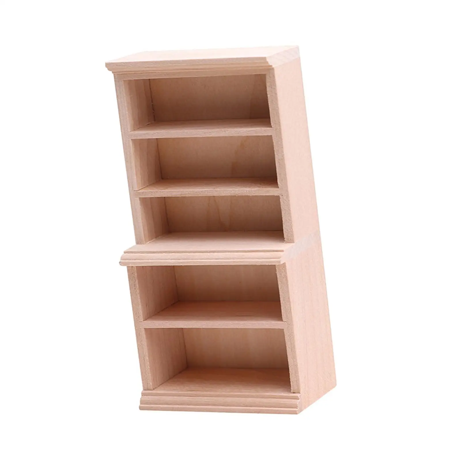 Simulation Dollhouse Bookcase Shelf Furniture Kitchen 1:12 Kids Toy Accessory