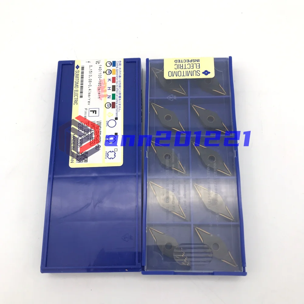 

10pcs Sumitomo VNMG160402N-SU AC630M VNMG330ESU AC630M NC inserts Carbide blade