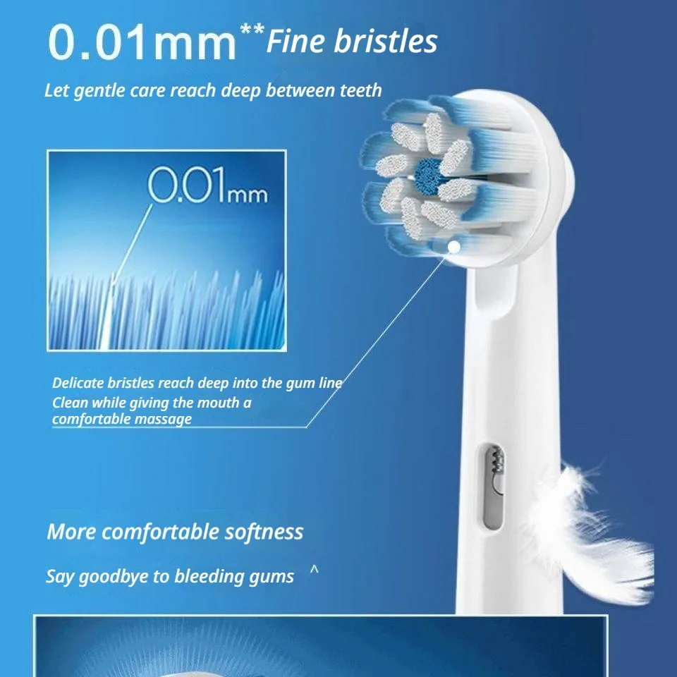 Oral B EB60 Ultra Fine Vitality Electric Toothbrush Heads Gentle Cleaning Teeth for Sensitive Teeth Replacement Brush Heads
