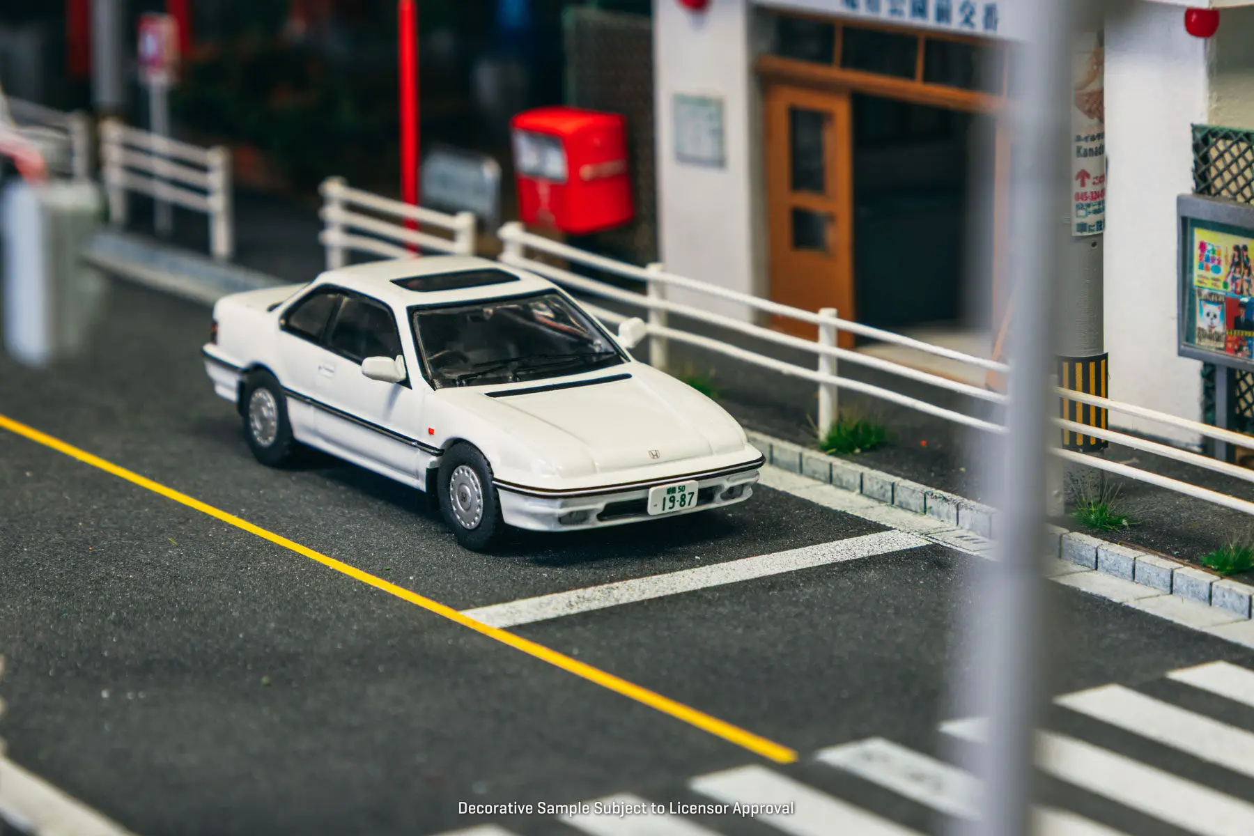 In Stock TW J Collection 1:64 Honda Prelude BA4 White Diecast Car Model Collection Toys Tarmac Works view 2