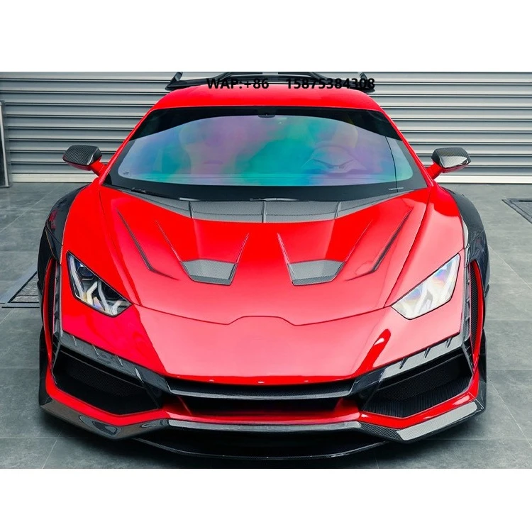 DarwinPRO  BKSSII Style Partial Carbon Fiber Front Bumper  ForLamborghini Huracan EVO & LP580 & LP610
